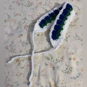 Royal blue tulip head band